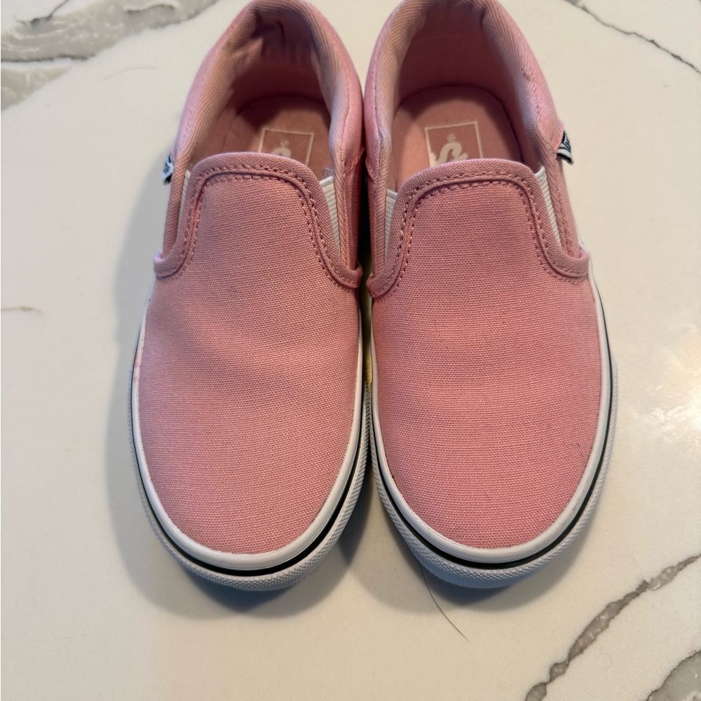 Pink Vans classic slip ons